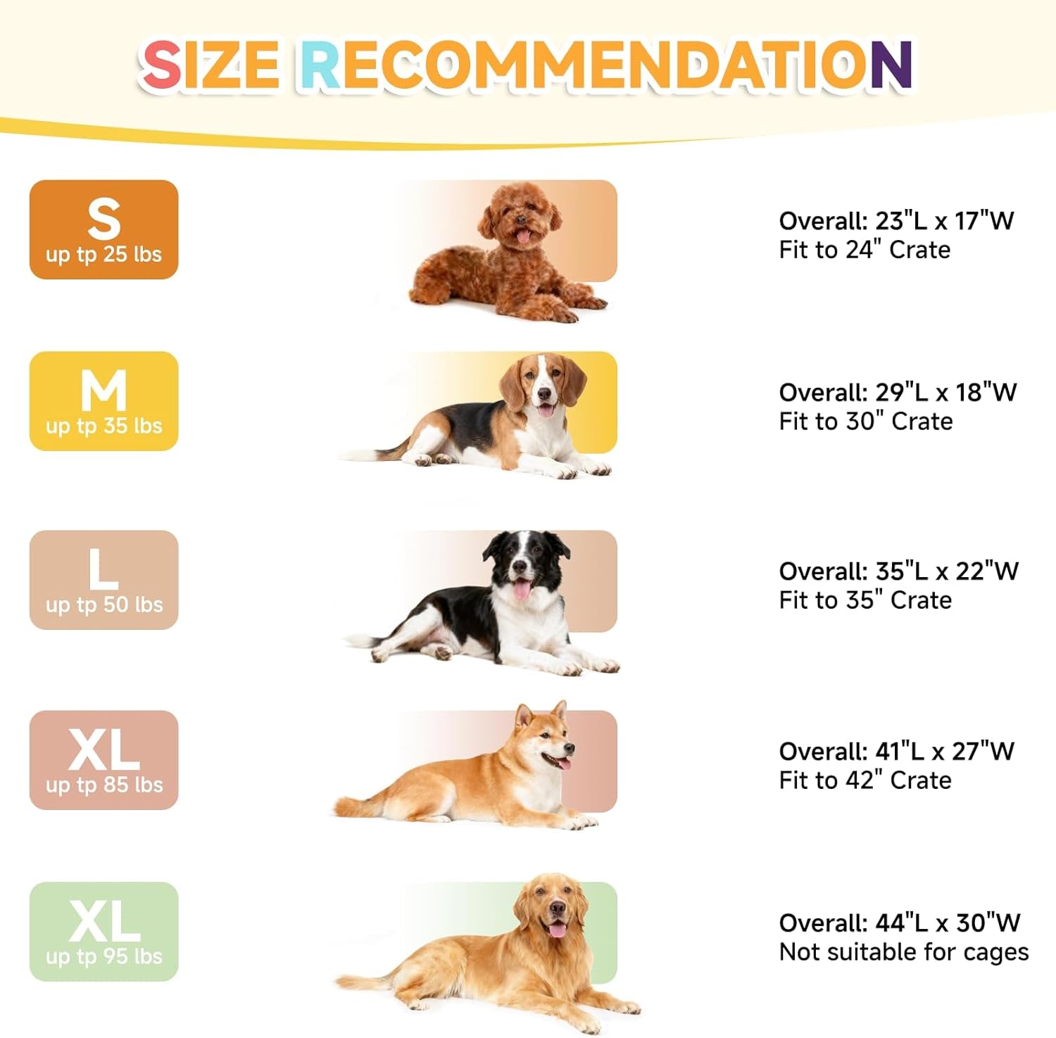 Waterproof Dog Bed for Crate - Outdoor Dog Crate Pad for Small Dogs, Orthopedic Crate Bed for Small Dogs with Egg Crate Foam, Anti-Slip, Reversible & Washable Cover, 23" X 17", Gray