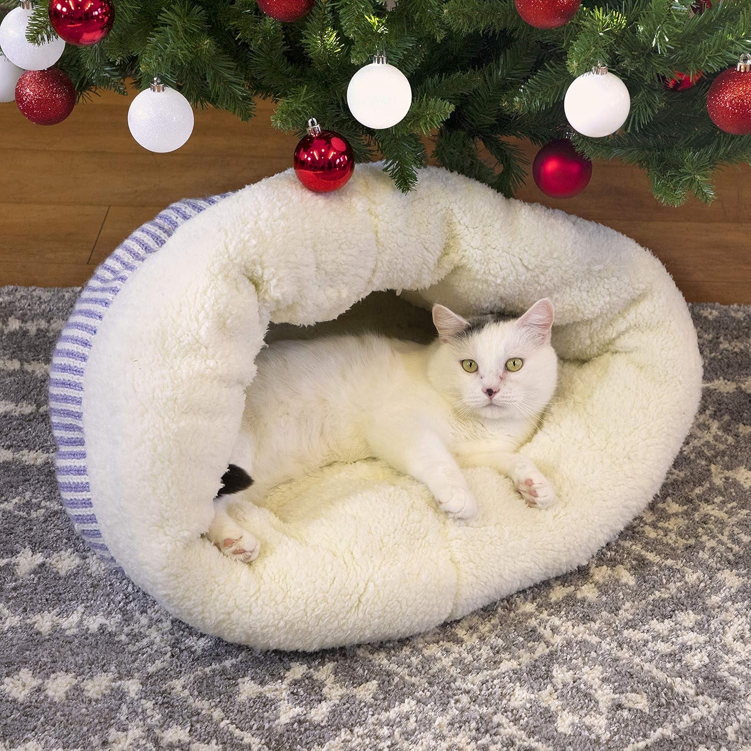 Deep Dish Donut Bed, off White (CM-10086-CS01)